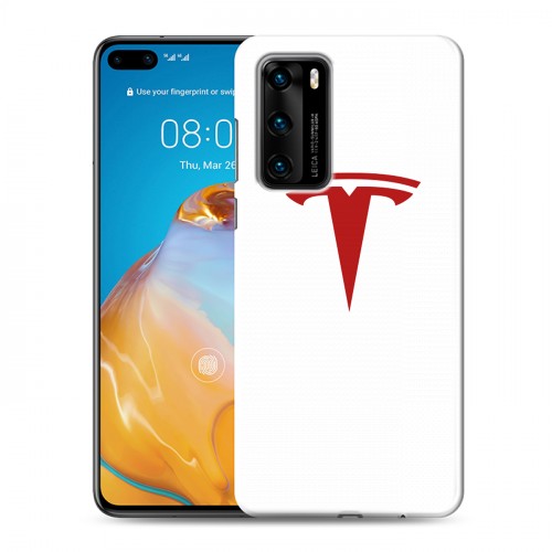 Дизайнерский пластиковый чехол для Huawei P40 Tesla