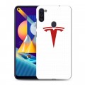 Дизайнерский пластиковый чехол для Samsung Galaxy M11 Tesla