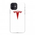 Дизайнерский силиконовый чехол для Iphone 12 Tesla