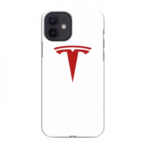 Дизайнерский силиконовый чехол для Iphone 12 Tesla