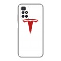 Дизайнерский силиконовый с усиленными углами чехол для Xiaomi Redmi 10 Tesla