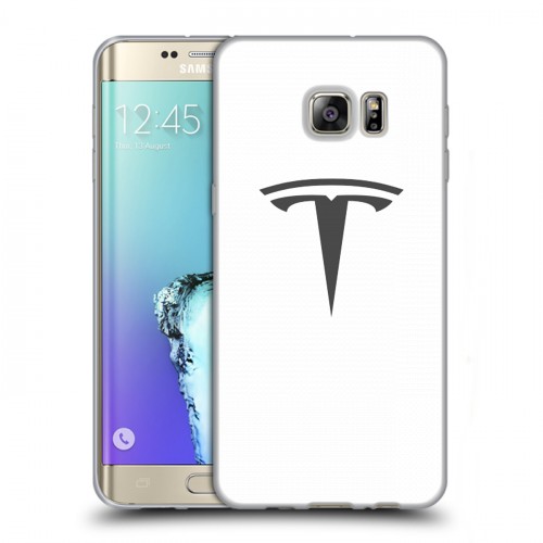 Дизайнерский пластиковый чехол для Samsung Galaxy S6 Edge Plus Tesla