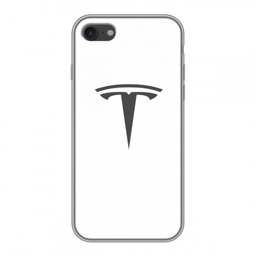 Дизайнерский силиконовый чехол для Iphone 7 Tesla