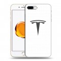 Дизайнерский пластиковый чехол для Iphone 7 Plus / 8 Plus Tesla