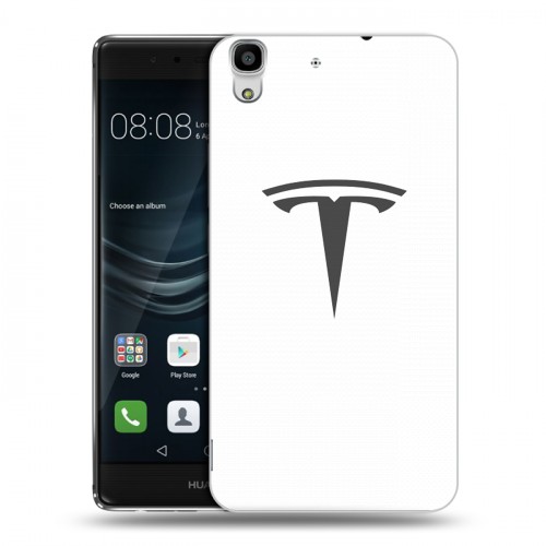 Дизайнерский пластиковый чехол для Huawei Y6II Tesla