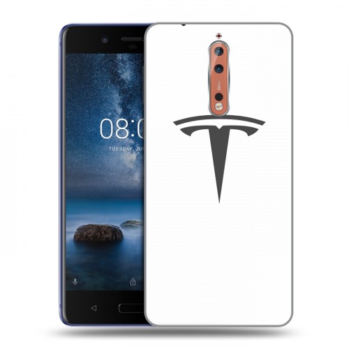 Дизайнерский пластиковый чехол для Nokia 8 Tesla