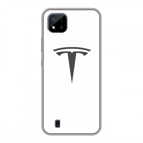 Дизайнерский пластиковый чехол для Realme C20 Tesla