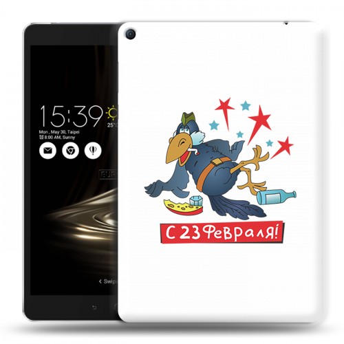 Дизайнерский силиконовый чехол для Asus ZenPad 3S 10 LTE 23 февраля