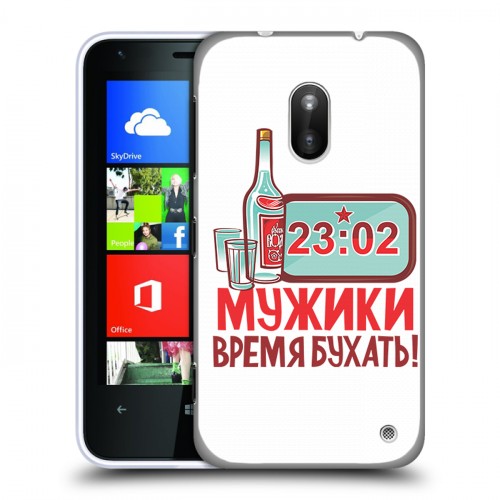 Дизайнерский пластиковый чехол для Nokia Lumia 620 23 февраля