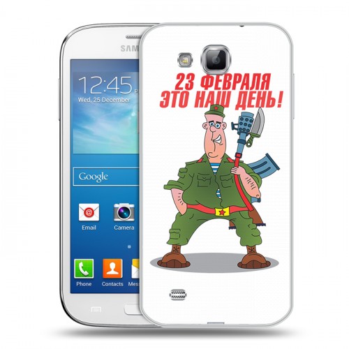 Дизайнерский пластиковый чехол для Samsung Galaxy Premier 23 февраля