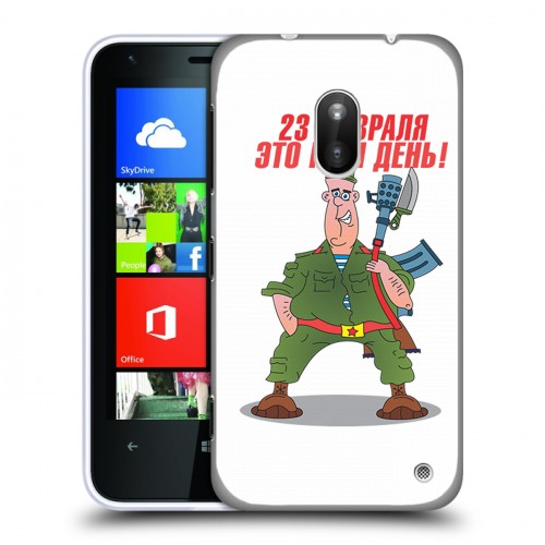 Дизайнерский пластиковый чехол для Nokia Lumia 620 23 февраля