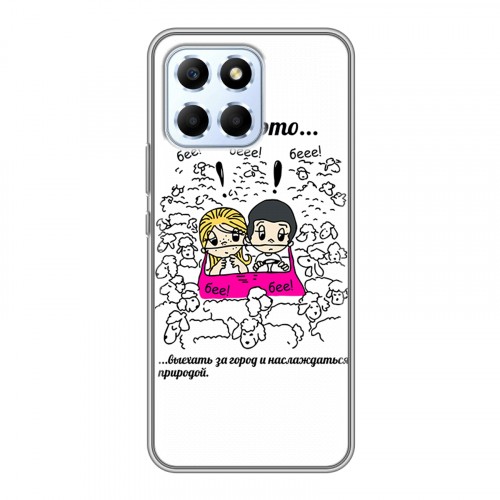 Дизайнерский пластиковый чехол для Huawei Honor X6 любовь это...