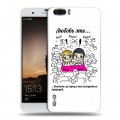 Дизайнерский пластиковый чехол для Huawei Honor 6 Plus любовь это...