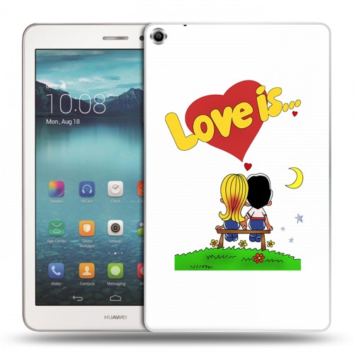 Дизайнерский силиконовый чехол для Huawei MediaPad T1 8.0 любовь это...