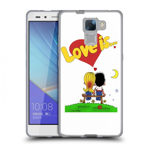 Дизайнерский пластиковый чехол для Huawei Honor 7 любовь это...