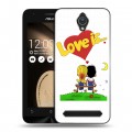 Дизайнерский пластиковый чехол для ASUS ZenFone Go 4.5 любовь это...
