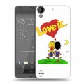 Дизайнерский пластиковый чехол для HTC Desire 530 любовь это...