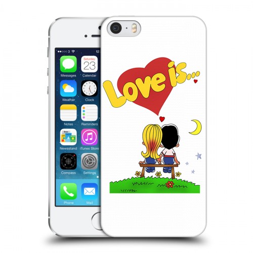 Дизайнерский пластиковый чехол для Iphone 5s любовь это...