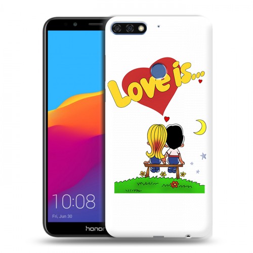 Дизайнерский пластиковый чехол для Huawei Honor 7C Pro любовь это...