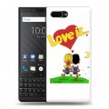 Дизайнерский пластиковый чехол для BlackBerry KEY2 любовь это...