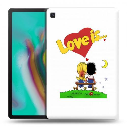 Дизайнерский силиконовый чехол для Samsung Galaxy Tab S5e любовь это...