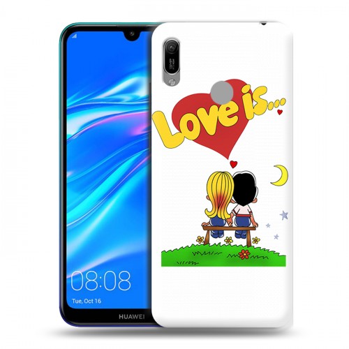 Дизайнерский пластиковый чехол для Huawei Y6 (2019) любовь это...