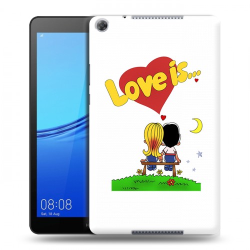 Дизайнерский силиконовый чехол для Huawei MediaPad M5 lite 8 любовь это...