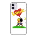 Дизайнерский силиконовый чехол для Iphone 11 любовь это...