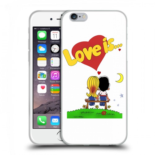 Дизайнерский пластиковый чехол для Iphone 6/6s любовь это...