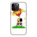 Дизайнерский силиконовый чехол для Iphone 14 Pro Max любовь это...