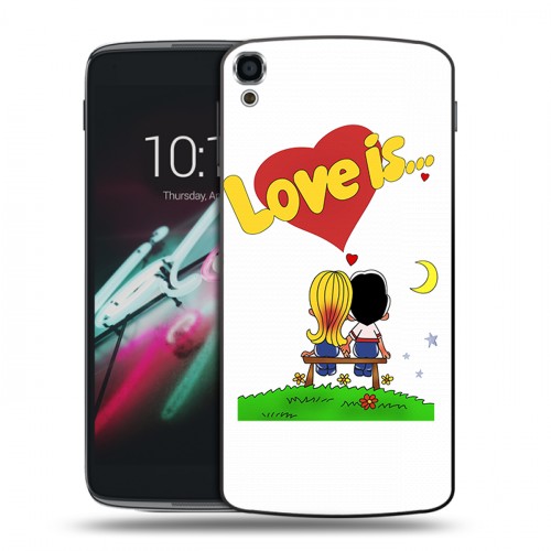 Дизайнерский пластиковый чехол для Alcatel One Touch Idol 3 (5.5) любовь это...