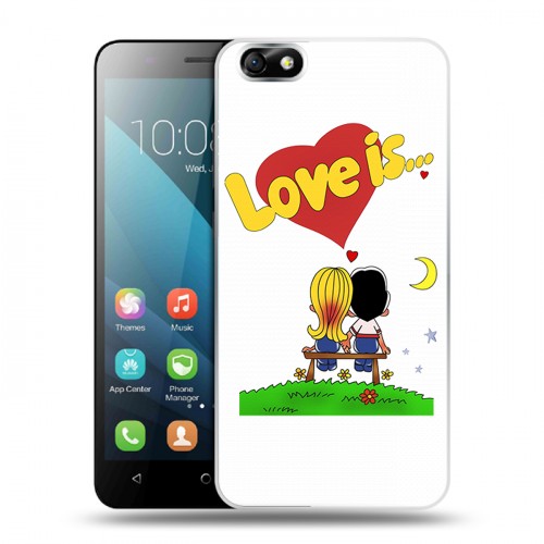 Дизайнерский пластиковый чехол для Huawei Honor 4X любовь это...