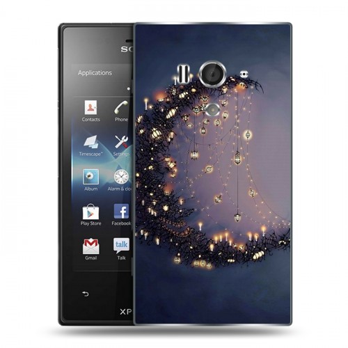 Дизайнерский пластиковый чехол для Sony Xperia acro S хэллоуин