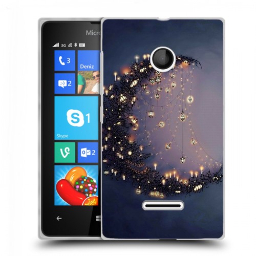 Дизайнерский пластиковый чехол для Microsoft Lumia 435 хэллоуин