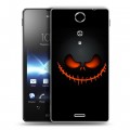 Дизайнерский пластиковый чехол для Sony Xperia TX хэллоуин