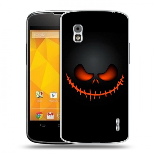 Дизайнерский пластиковый чехол для LG Google Nexus 4 хэллоуин