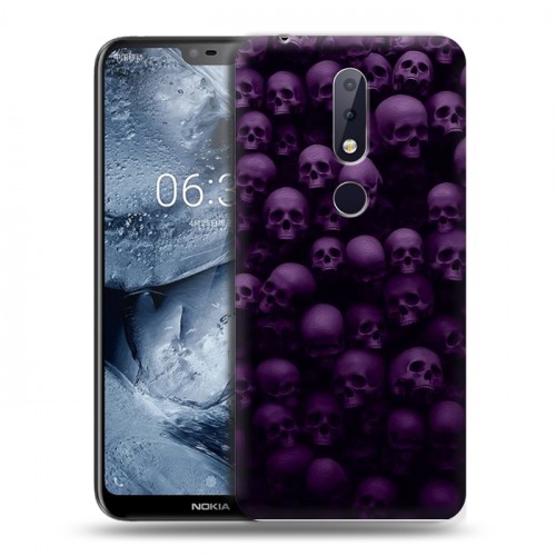 Дизайнерский пластиковый чехол для Nokia 6.1 Plus хэллоуин