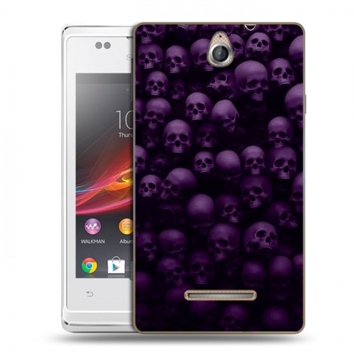 Дизайнерский силиконовый чехол для Sony Xperia E хэллоуин