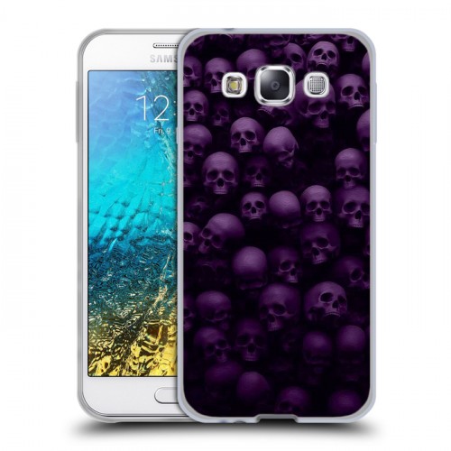Дизайнерский пластиковый чехол для Samsung Galaxy E5 хэллоуин
