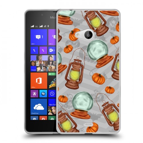 Дизайнерский пластиковый чехол для Microsoft Lumia 540 хэллоуин