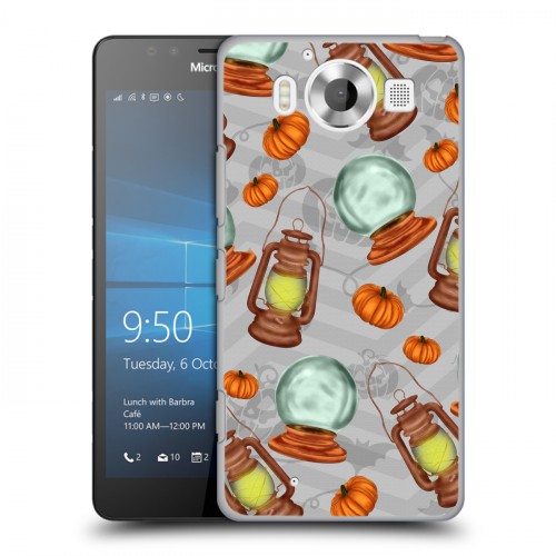 Дизайнерский пластиковый чехол для Microsoft Lumia 950 хэллоуин