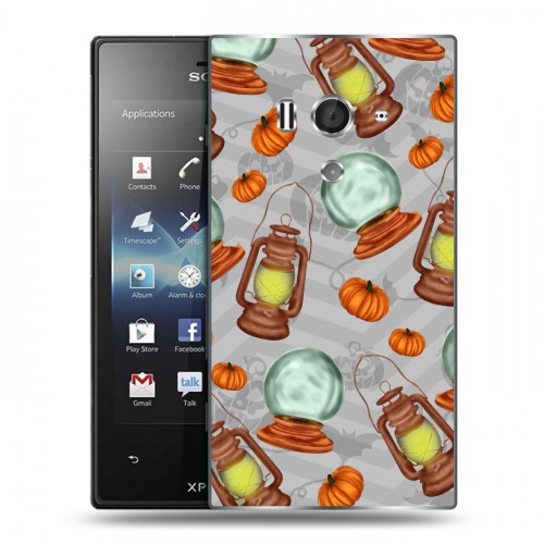 Дизайнерский пластиковый чехол для Sony Xperia acro S хэллоуин