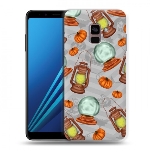 Дизайнерский пластиковый чехол для Samsung Galaxy A8 Plus (2018) хэллоуин