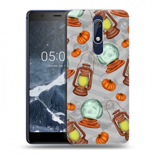 Дизайнерский пластиковый чехол для Nokia 5.1 хэллоуин