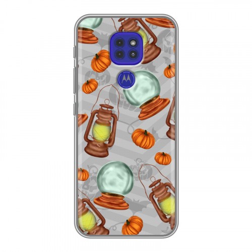 Дизайнерский силиконовый чехол для Motorola Moto G9 Play хэллоуин