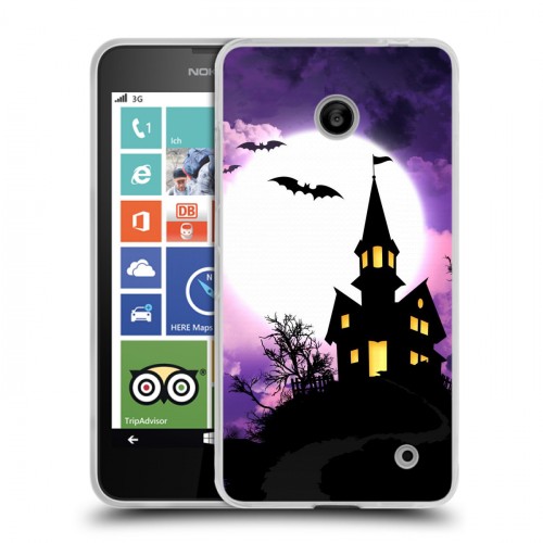 Дизайнерский пластиковый чехол для Nokia Lumia 630/635 хэллоуин