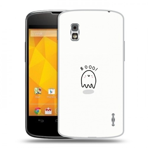 Дизайнерский пластиковый чехол для LG Google Nexus 4 хэллоуин