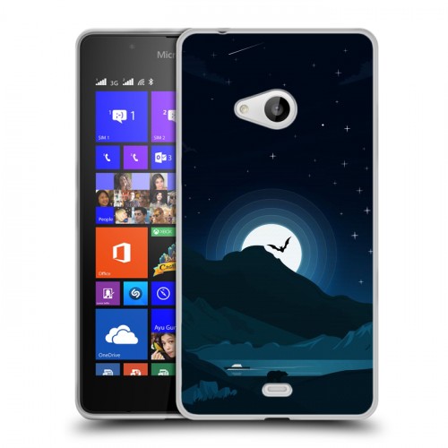 Дизайнерский пластиковый чехол для Microsoft Lumia 540 хэллоуин