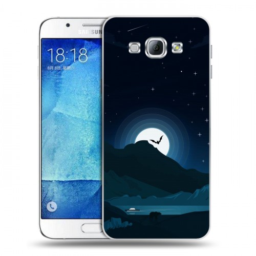 Дизайнерский пластиковый чехол для Samsung Galaxy A8 хэллоуин
