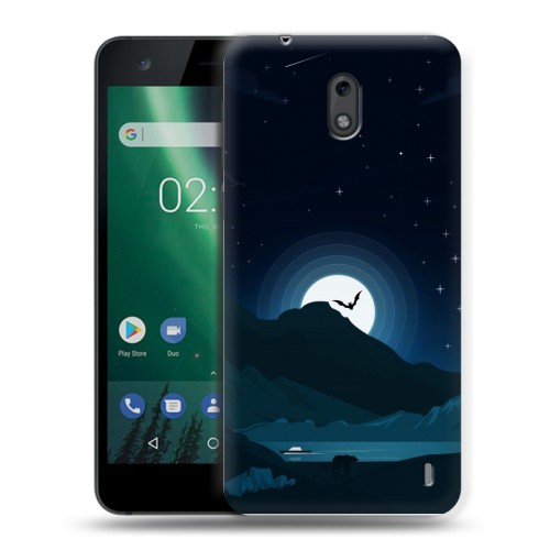 Дизайнерский пластиковый чехол для Nokia 2 хэллоуин